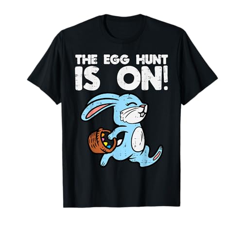 The Egg Hunt Is On Bunny - Carino pasquale per bambini Maglietta