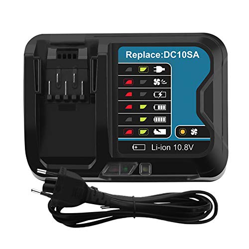 Powayup Reemplazo para Makita 10.8V 12V MAX CXT Cargador DC10WD DC10SB DC10WC Batería de litio BL1015 BL1040B BL1016 BL1021B BL1041B