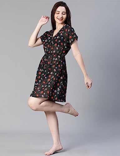 Image of oxolloxo Women Elasticated Tie-Knot Beachwear Kaftan