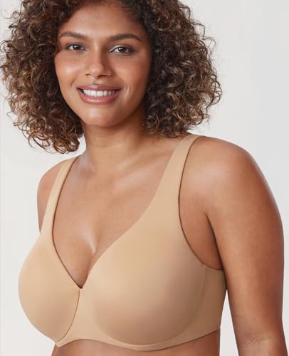 Image of DELIMIRA Minimizer Bras for Women Full Coverage Plus Size Underwire Unlined Supportive Seamless Bra