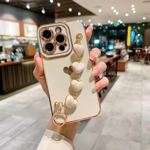 Coque luxe iPhone 14 Plus souple et résistante motif amour