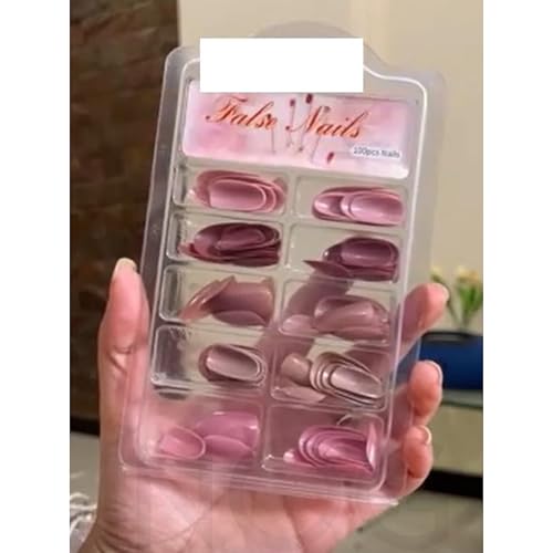 INOG 100Pcs(20Pack) Press on Nails Extensions Combo in 5 Colors Press On Nails With 5Sheets(120pcs) Glue Stickers, 1pcs Nail File & 1pcs Wood Stick
