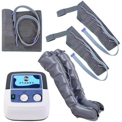 Maquina Presoterapia para Casa, Presoterapia Piernas y Abdomen, Para El Alivio Del Dolor Muscular, Promueve La Circulación Sanguínea, 6 Chamber, 2 Legs+2 Arm+1 Waist