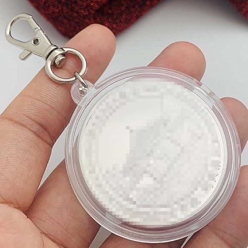 Set 4 portamonedas transparentes de plástico con llavero miniatura 4