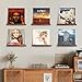SwallovLiving Vinyl Record Display Shelf - 6 Pack Wood Vinyl Display Holders, Wall Wooden Recorderholder Shelves for LP Album Display, Vinyl Shelves & Vinyl Record Storage Wall Rack for Home Decor