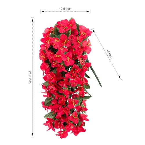 Inspring Artificial Faux Bougainvillea Flowers Plants For Outdoor Outside Summer Decoration thumb #5