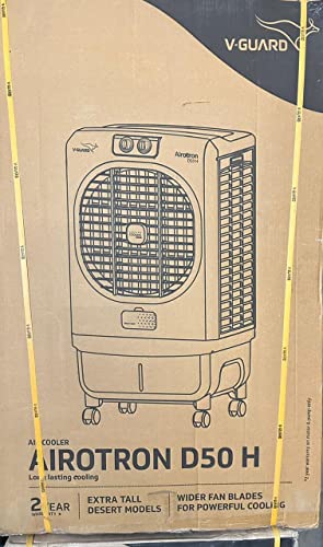 Image of V-Guard Air Cooler AIROTRON D50H - Extra Tall Desert Model | Wider Fan Blades | 2-Year Manufacturer Warranty