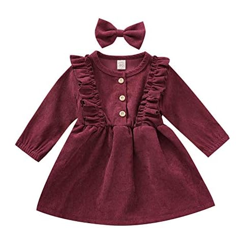 Baby Girl Corduroy Mini Dress Set Cover