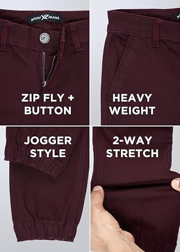 X RAY Stretchy Colored Jogger Style Boy Pants (4-18), Casual Pants for Boys with Tapered Leg3