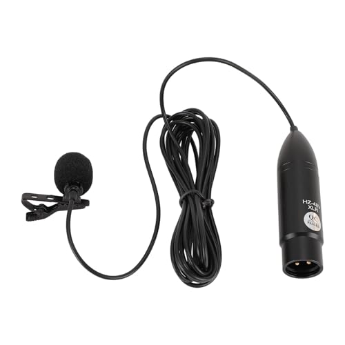 Annadue Microfono Lavalier XLR 48V con Alimentazione, Microfono Lavalier Esterno