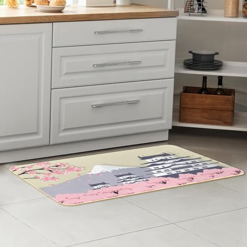 Tapete de cocina lavable y absorbente Fuji para evitar resbalones 7