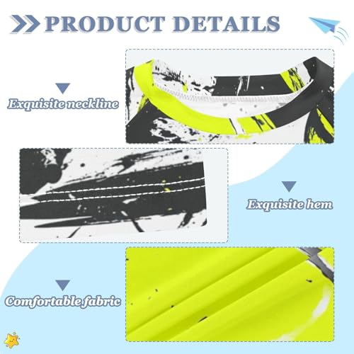 Boys Swing Shirts Tennis Ink Ball Sport Rashguard Short Sleeve Kids T-Shirts Sun UPF 50+3