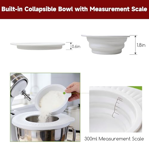 Housse de bol mélangeur en silicone KitchenAid 4,5-5L blanc lavable - 7