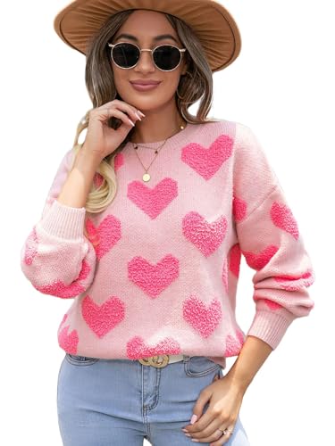 Amazon.com: Loving Valentine's Day Knit Sweater for Women Cute