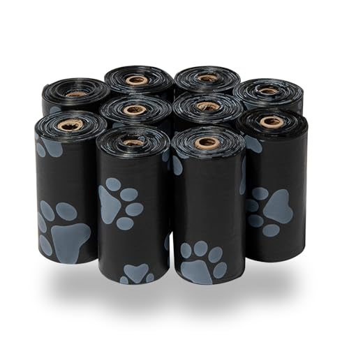 Image of Best Pet Supplies Dog Poop Bags (4 x 150 Bags) for Waste Refuse Cleanup, Doggy Roll Replacements for Outdoor Puppy Walking and Travel, Leak Proof and Tear Resistant, Thick Plastic - Assorted Colors