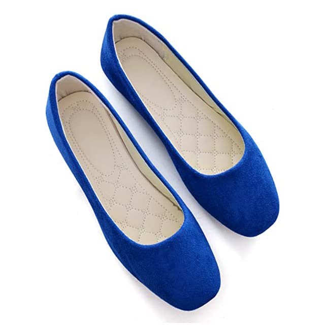 Padgene Women's Casual Ballet Flats, Ladies Ballerina Flats Girls Fashionable Ballet Pumps Dolly Shoes Womens Stylish Comfy Office Driving Flat Shoes Slip On Loafers4