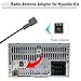 Radio Antenna Adapter Compatible with Hyundai Kia Aftermarket Radio Stereo Antenna Adapter for Hyundai Accent Azera Elantra Kia Forte Rio Sedona Sorento Sportage Aftermarket Stereo Antenna Connector