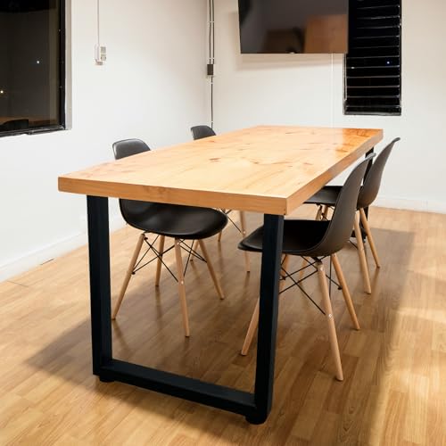 Jahof Metal Table Legs 70 cm, Rectangular Frame with Adjustable Feet, Heavy Duty Industrial Furniture Legs for Dining Table, Office Desk, Set of 2 (W45 x H70 cm) - Image 6