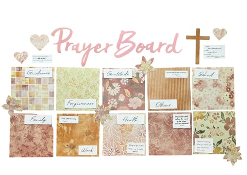 Make your own prayer board in 5 easy steps 36 Prayer Board Kit for Women-Dusty Floral with Pins and Bible Verse Quotes-Christian Gift for Women-Mother's Day Gift