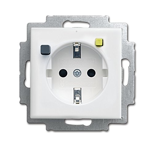 Busch-Jaeger 3116-0 - 0663 Schuko Silver, White de Socket Outlet - Outlets (de Socket 250V, 16A)