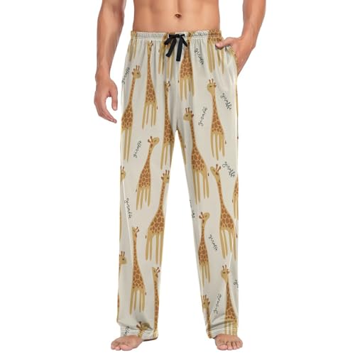 Halloween Pumpkin Ghost Pajama Pants Trick Or Treat Men's Pajama Bottoms Lounge Sleepwear PJs S3