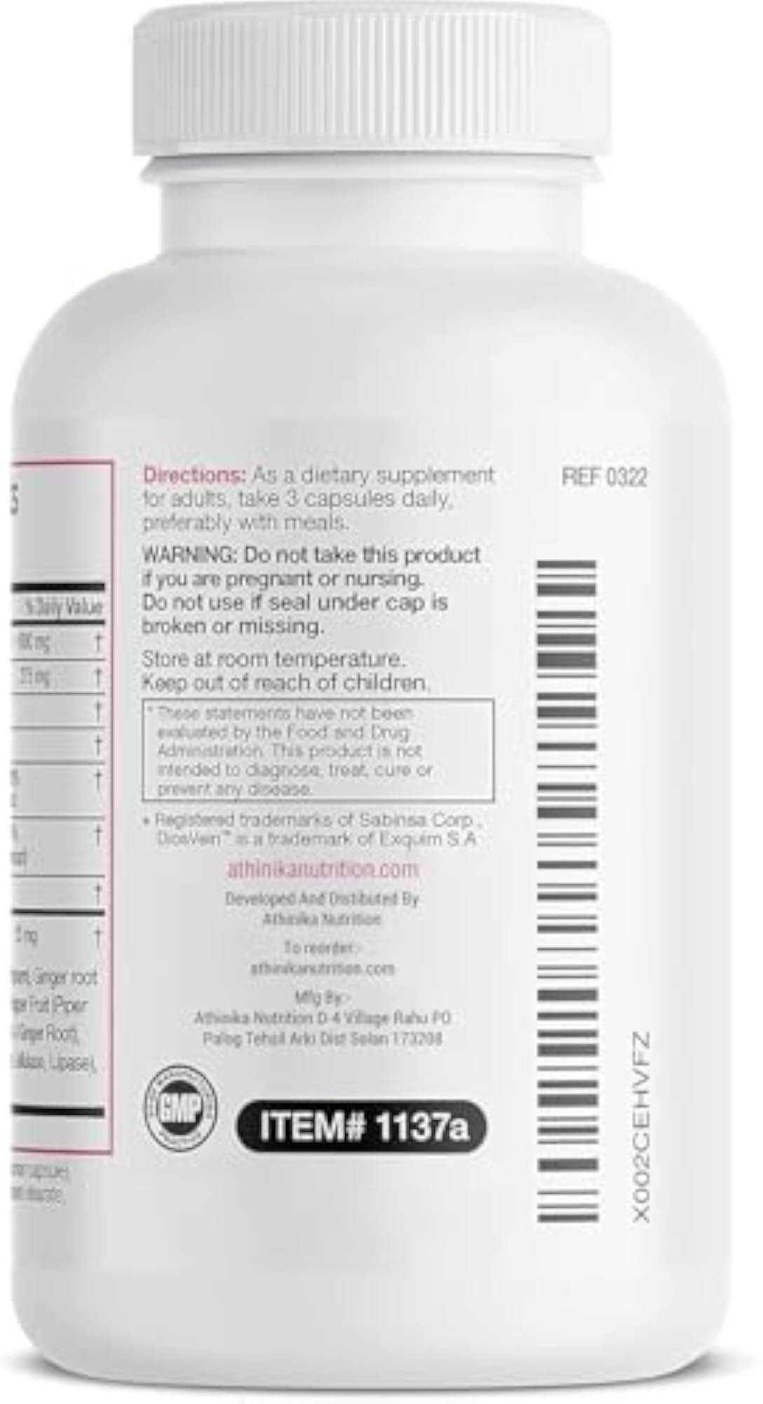 VeinAid Diosmin Capsules, Varicose Vein Support