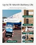 DESLOC K120 Fingerprint Smart Door Lock, Built-in WiFi, 16-Month Battery | GPT 3D Fingerprint Learns and Adapts for Faster Unlocking, with App Control, Auto Lock, IP65, and BHMA Grade 3 , Black
