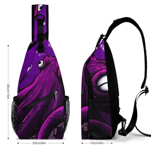 Mochila deportiva Supdreamc para viaje y camping morado miniatura 2