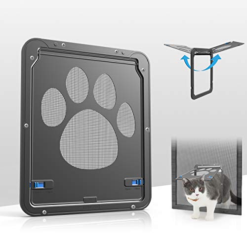 Namsan Cat Screen Door - Inside Size 8.25x10.4 inches Sliding Screen Doggie Door
