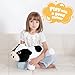 FFxiong 22 inch 4 lbs Weighted Cow Stuffed Animal Cute Plushies Doll Large Plush Toy Cow for Relieve Anxiety Soft Body Hug Pillow Gift for Kids Girls Boys Birthday Valentines