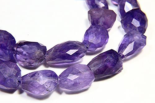 Améthyste véritable en fil de 13 pouces pour remplacer vos perles synthétiques