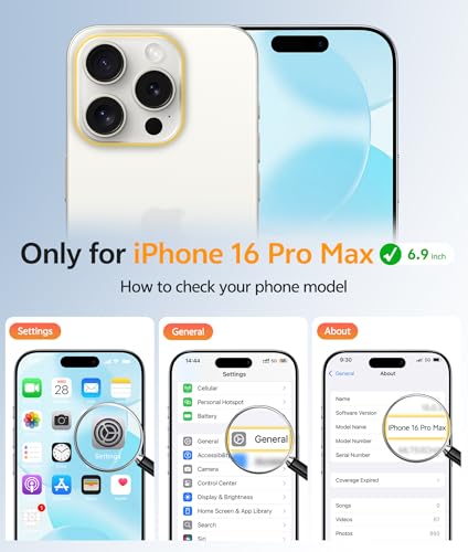 Image of FNTCASE for iPhone 16 Pro Max Case: [Compatible with Magsafe] Translucent Matte Cases with [Full Camera Protection] [Screen Protector] Military Grade Shockproof Protective Phone Cover - White
