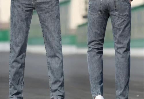 Men's Classic Business Straight-Leg Jeans, Plus-Size Work Pants2