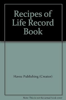 Hardcover Recipes of Life Record Book