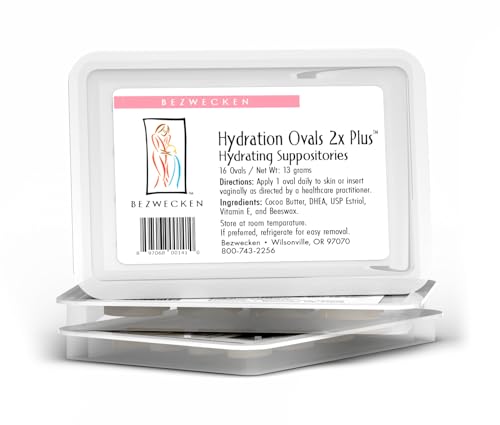 Bezwecken - Hydration Ovals 2X Plus DHEA (3-Pack) 16 Extra Strength Ovals - Professionally Formulated to Alleviate Vaginal Dryness in Menopausal Women - Safe & Natural