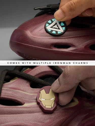 Image of The Souled Store Hydros: Men Clogs | Lightweight EVA Slip-on Sandals for Men with Adjustable Velcro Strap, Removable Laces & Detachable Naruto Silicone Charms