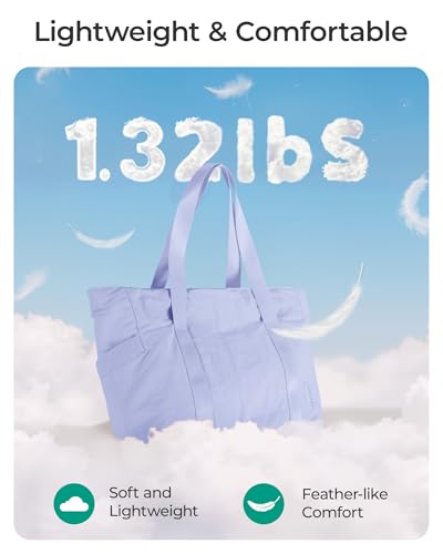 Image of BAGSMART Tote Bag for Women, Tote Bag with Zipper Work Tote with Compartments Nurse Shoulder Hanbag for Travel, Gym
