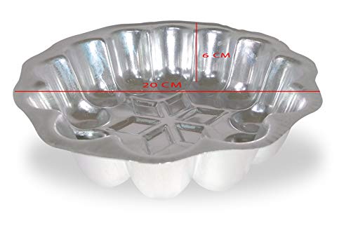 Prime Bakers and moulders Flower Shaped Aluminium Cake Mould for Microwave Oven