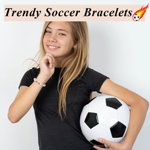 Soccer Girl Gifts Soccer Bracelets for Teen Girls for Teenage Girls, Daughter, Friend, Niece, Granddaughter, Birthday/Christmas/Thanksgiving Gifts3