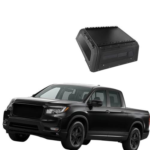 ATATQR 4X4 Accessories Truck canopy Compatible for Honda Ridgeline 2025 Topper Camper Canopy Hard Aluminum Truck Cover Caps