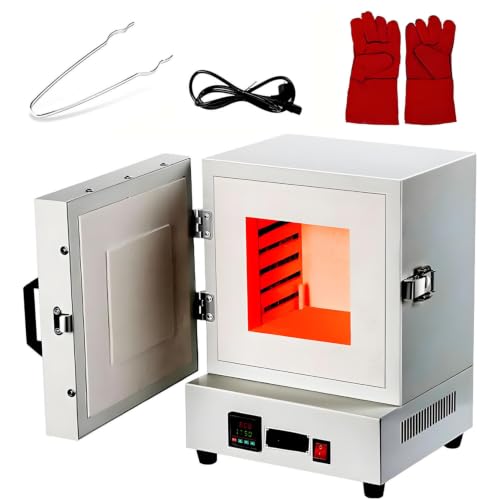 COAKUE Horno de fusión de Metales y calcinación de 2000 W y 1150 °C