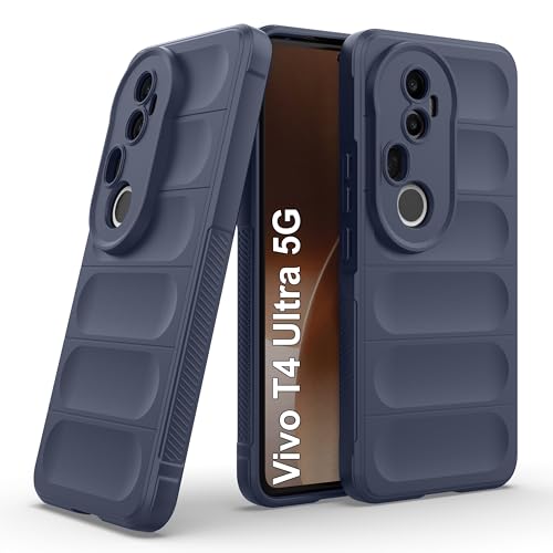 Image of Zapcase Back Case Cover for Vivo T4 Ultra 5G | Compatible for Vivo T4 Ultra 5G Back Cover | Liquid Silicon Magic Case with Camera Protection | Sapphire