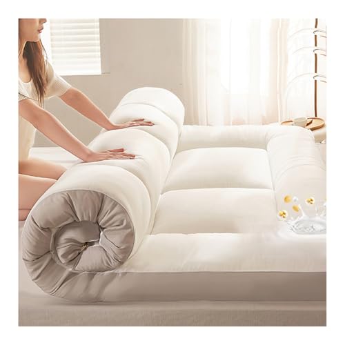 Mswborml Grueso Colchón Futón Japonés Acolchado, Plegable Colchón de Piso, Grandes Futón Japonés Enrollable Colchoneta Dormir Suelo Tatami, Futon Plegable-Tatami Japones,C,90x190cm/35x75in