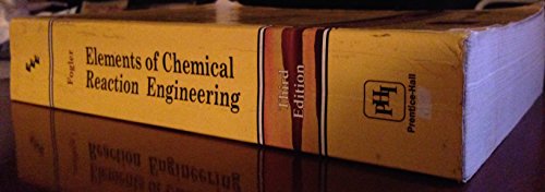 Elements of Chemical Reaction Engineering 8120307453 Book Cover