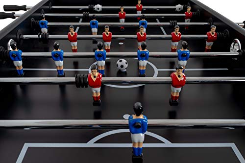 DE VES SPORT PL4511 Tischfußball Imperial Deluxe, 142 x 74 x 87,5 cm, 49 kg – Bild 6