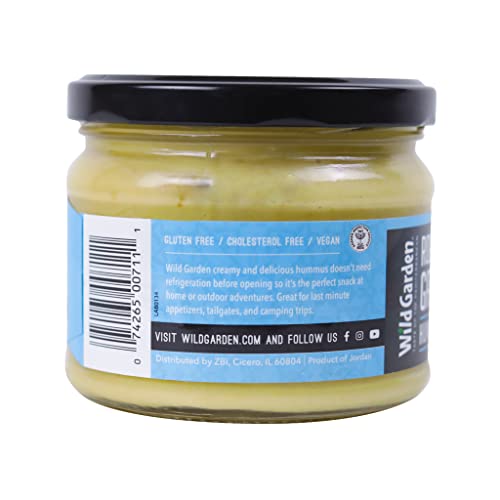 Wild Garden Roasted Garlic Hummus Dip, Salad Dressings, Dips and Sauce, No Additives, No Preservatives,10.7 oz