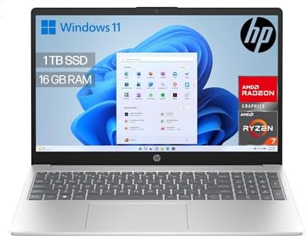 HP 15-fc0245ns - Ordenador portátil de 15.6" FHD (AMD Ryzen 7-773...