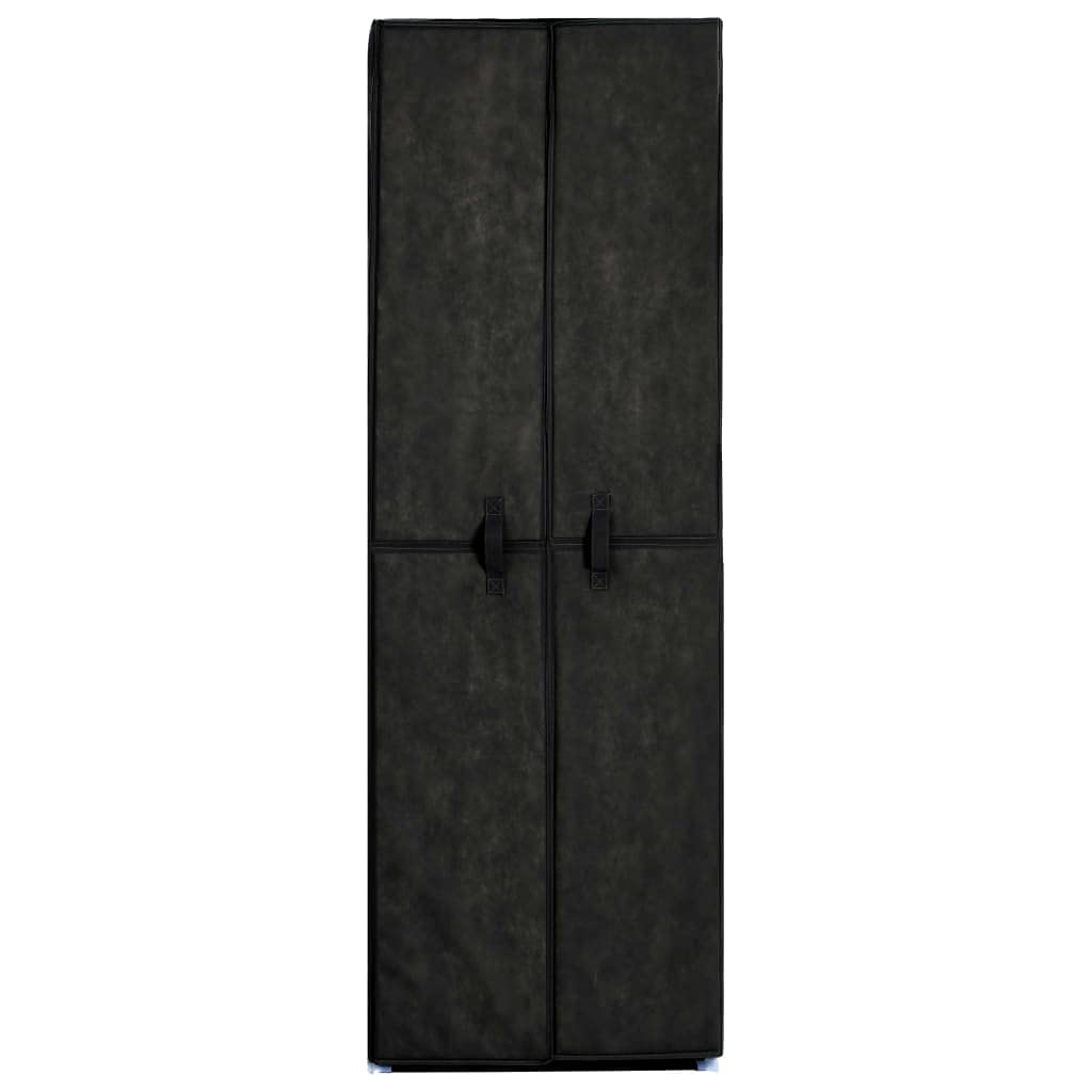Scarpiera Nera 60x30x166 cm in Tessuto Non Tessuto con 10 Livelli e 30 Paia di Scarpe Capacità Organizzatore Armadio per Scarpe Pratico e Resistente con Fodera Antipolvere