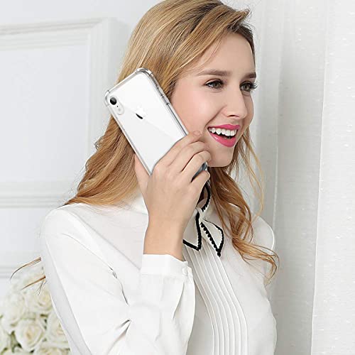 Suritch Clear Case For Iphone Xr, 【Privacy Screen Protector】【Edge To Edge】 Anti Spy Film Full Protection Hard Cover Hybrid Tpu Bumper Rugged Case Anti Scratch Shockproof For Iphone Xr 6.1"(Clear) #TOP5