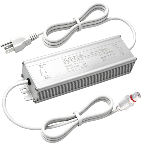 36V Waterproof Power Supply for Govee Permanent Outdoor Lights Only Compatible with Govee H705A H705B H705C Power Adapter Cord 3 Pin White(Non-Compatible Barrel connectors)